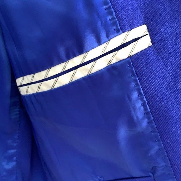 J.Crew Royal Blue Blazer 4 Cotton - Picture 11 of 12